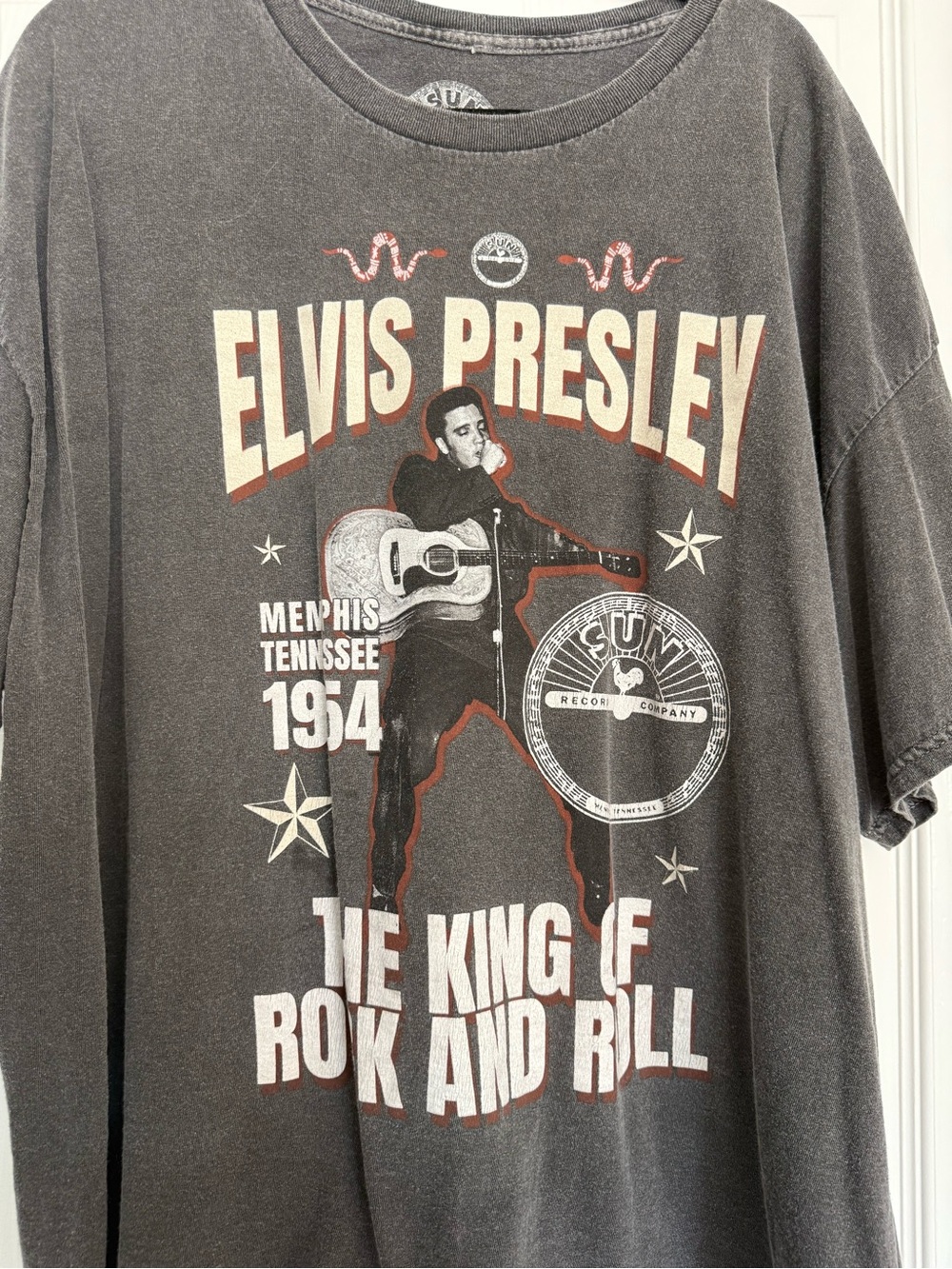 Elvis Presley Graphic T-Shirt - Black Vintage Rock Tee- Mens